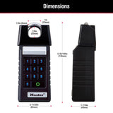 Master Lock 5.43 in. H X 1.71 in. W X 2.43 in. L Metal Single Locking Bluetooth Bluetooth Padlock