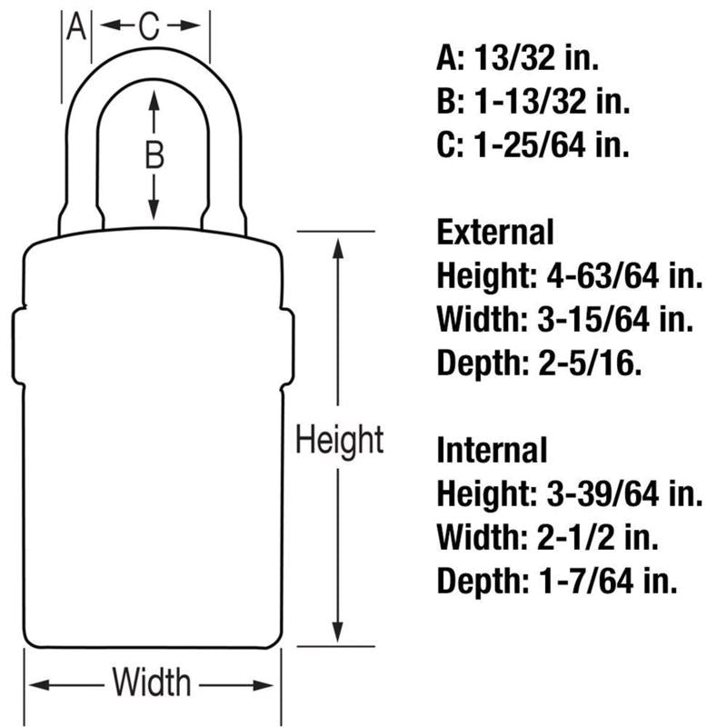 Master Lock 7-13/64 in. H X 3-1/4 in. W X 2-5/16 in. L Metal Resettable Bluetooth Lock Box