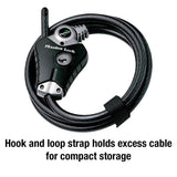 Master Lock Python 3/8 in. D X 72 in. L Vinyl Coated Steel Adjustable Locking Cable