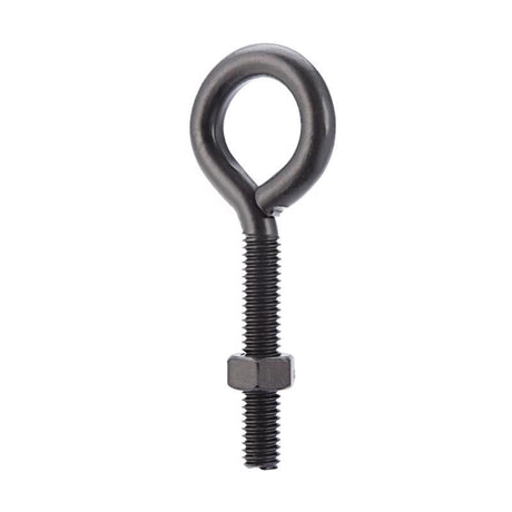 Wright 5/16 in. X 3-1/4 in. L Black Steel Eyebolt Nut Included