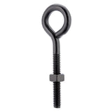 Wright 1/4 in. X 3 in. L Black Steel Eyebolt Nut Included