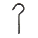 Wright Medium Matte Black Steel 4-9/16 in. L Ceiling Hook 160 lb 1 pk