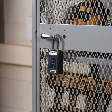 Master Lock 6.47 in. H X 1.71 in. W X 2.43  L Metal Single Locking Bluetooth Padlock