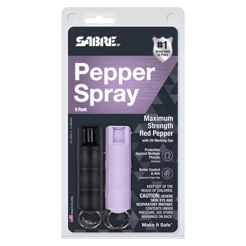 Sabre HC-23OC-2 Pepper Spray Key Chain, 0.54 oz Can