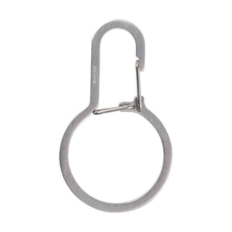 Nite Ize DualPass Stainless Steel Silver Key Ring, Pack of 4