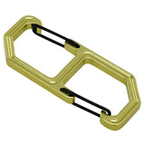 HILLMAN Apex Aluminum Black/Green Clip/Hook Carabiner Key Chain