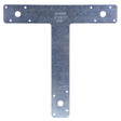 Simpson Strong-Tie T Series 1212T T-Shaped Strap, 12 in L, 2 in W, Steel, Galvanized, Fastening Method: Nail
