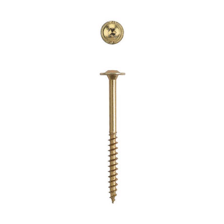 SPAX PowerLags 5/16 in. X 4 in. L Washer Yellow Zinc Carbon Steel Lag Screw 12 pk