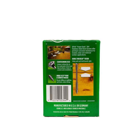 SPAX PowerDeck No. 8 cu in X 1-5/8 in. L Silver Star Trim Head Deck Screws 1 lb 170 pc