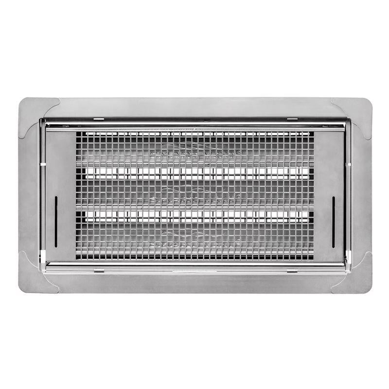 Smart Vent 8 in. H X 16 in. W Silver Stainless Steel Flood Vent