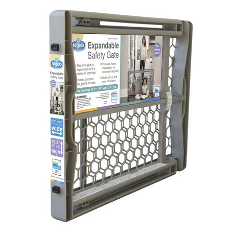Regalo Gray 23 in. H X 42 in. W Plastic Expand Gate