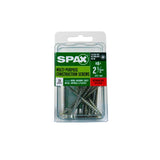 SPAX Multi-Material No. 8 in. X 2-1/2 in. L Phillips/Square Flat Head Serrated Construction Screws