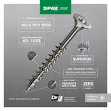 SPAX Multi-Material No. 10 Label X 3 in. L Star Flat Head Serrated Construction Screws