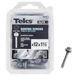 Teks Elite No. 12 X 1-1/2 in. L Hex Drive Hex Washer Head Self Tapping Roofing Screws