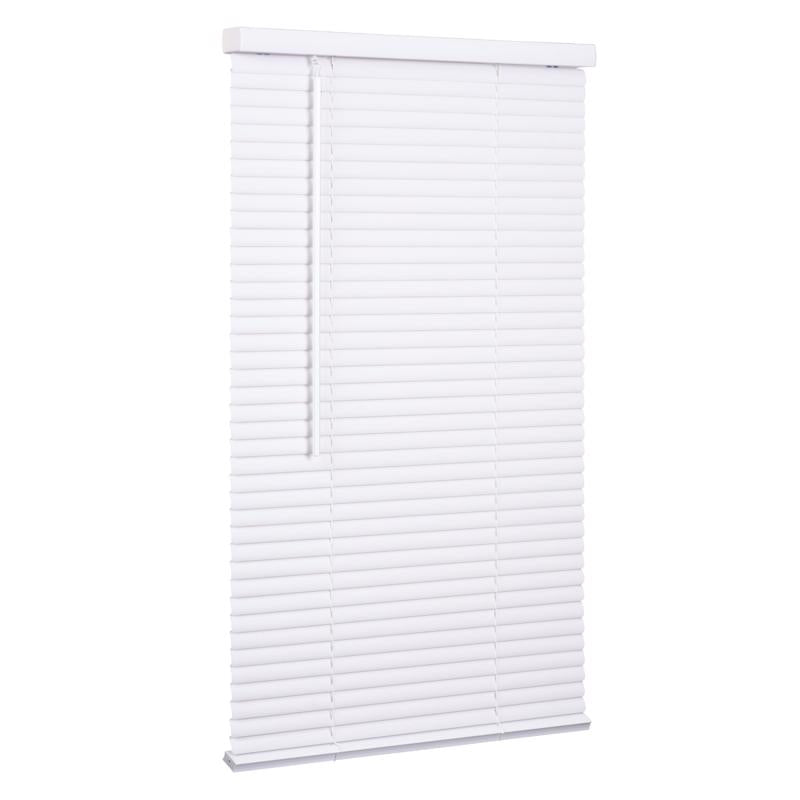 Living Accents Vinyl 1 in. Mini-Blinds 39 in. W X 72 in. H White Cordless