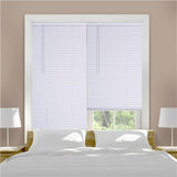 Living Accents Vinyl 1 in. Mini-Blinds 71 in. W X 72 in. H White Cordless
