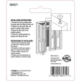 Ace Mill Silver Steel Bi-fold Door Wheel Guide 2 pc