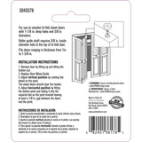 Ace Tan Plastic Bi-fold Door Wheel Guide 2 pc