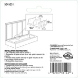 Ace 5.4 in. H X 1 9/16 in. W White Shower Door Bottom Guide