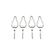 Ace Silver Aluminum Spline Channel Bail Latch 4 pk