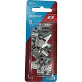 Ace Mill Silver Die Cast Screen Clip For 5/16 8 pk