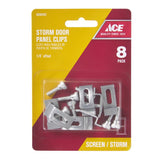 Ace Silver Aluminum Screen Clips 8 pc