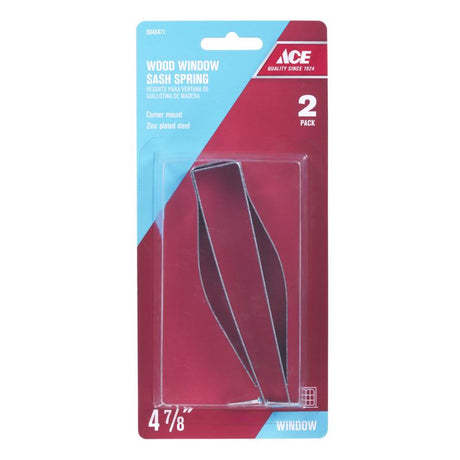 Ace Gray Steel Flat Window Spring 4.875 in. H 2 pk
