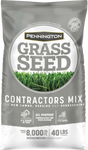 Pennington 100544318 Grass Seed, Contractors Mix, 40 lb Bag