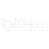 SteelWorks 1-1/4 in. D X 3 ft. L Tube 1 pk
