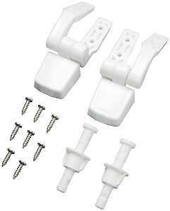 Plumb Pak PP835-34 Seat Hinge, Universal, Plastic, White