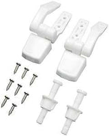 Plumb Pak PP835-34 Seat Hinge, Universal, Plastic, White