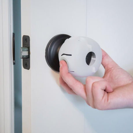 Regalo Clear Plastic Door Knob Covers 3 pk