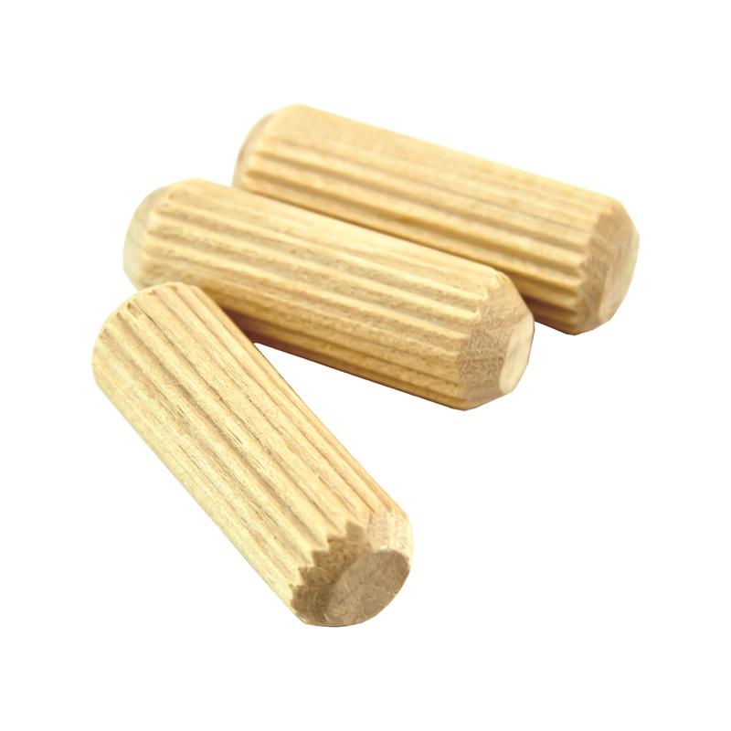 Richelieu Fluted Wood Dowel Pin 3/8 in. D X 1.5 in. L 27 pk Natural, Pack of 5