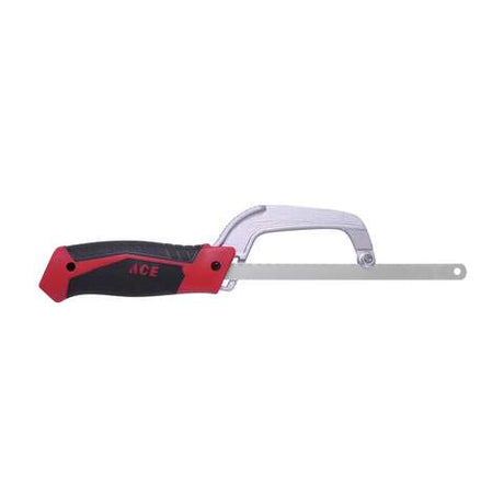 Ace 10 in. Bi-Metal Compact Hacksaw Black/Red 1 pc