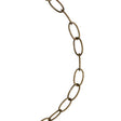 Koch Industries #10 Antique Brass Gold Steel Decorative Chain .175 in. D 600 in.