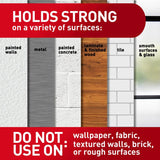 3M Command Large Foam Strips 3.65 in. L 8 pk, Pack of 6