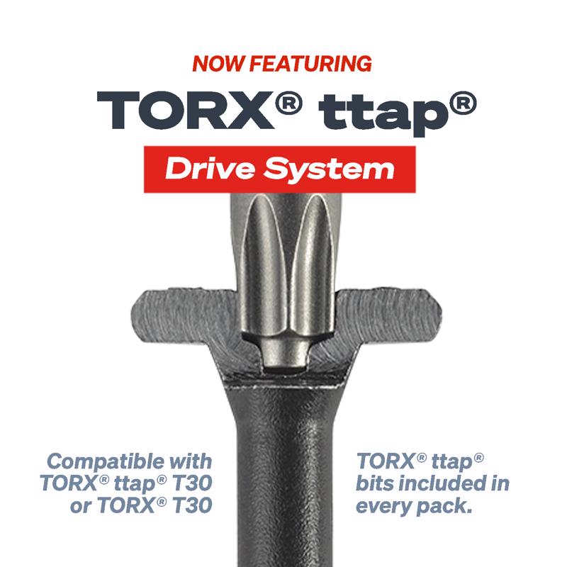 FastenMaster Headlok 7 in. L Torx Ttap T30 Coarse Structural Wood Screws 1 pk