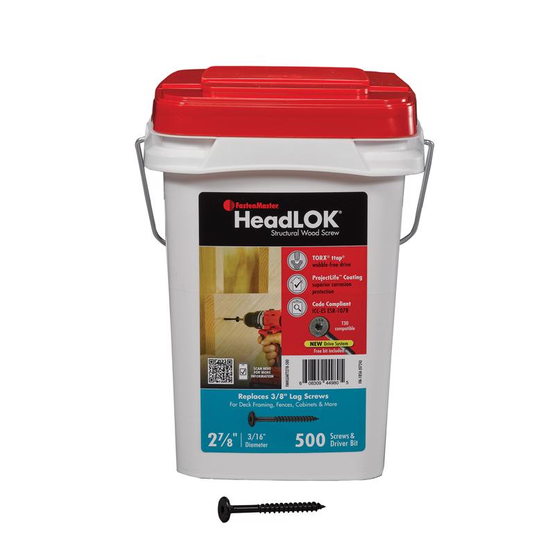 FastenMaster HeadLok 2-7/8 in. L Torx Ttap Coarse Structural Wood Screws
