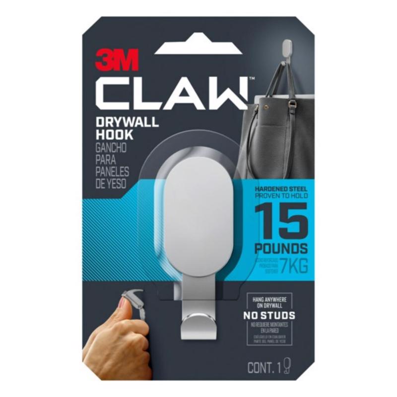 3M Stainless Steel 15# Drywall Hooks 1 pk