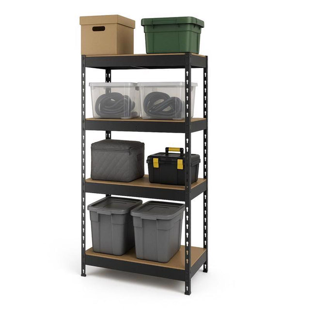 Ar Shelving 60 in. H X 12 in. W X 30 in. D Steel 4-Tier Shelving Unit