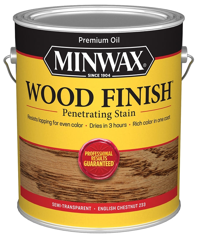Minwax Wood Finish 710870000 Wood Stain, English Chestnut, Liquid, 1 gal, Can, Pack of 2