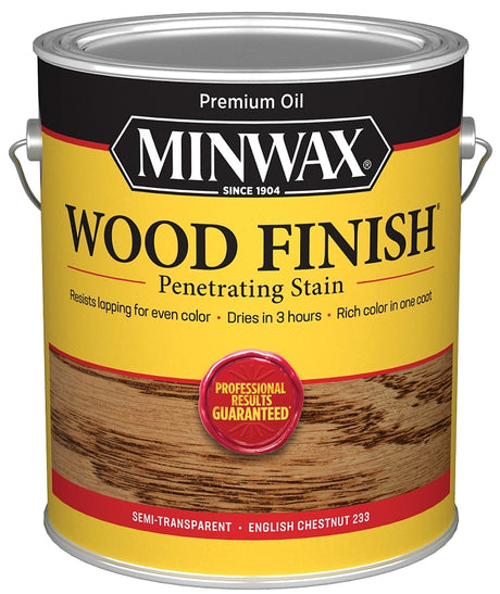 Minwax Wood Finish 710870000 Wood Stain, English Chestnut, Liquid, 1 gal, Can, Pack of 2