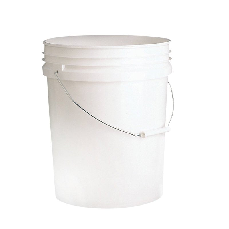 Leaktite-IPL Plastics 1130834 Paint Pail, 5 gal Capacity, HDPE, White