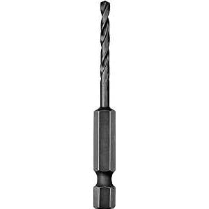 DEWALT DD5128 Impact Drill Bit, 7/16 in Dia, 4 in OAL, Spiral Flute, 1/4 in Dia Shank, Hex Shank