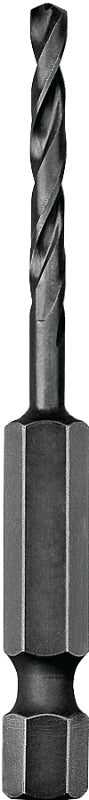 DEWALT DD5128 Impact Drill Bit, 7/16 in Dia, 4 in OAL, Spiral Flute, 1/4 in Dia Shank, Hex Shank