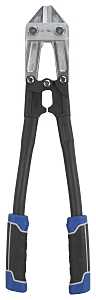 Vulcan JL-WD-0618 Bolt Cutter, 6 mm Cutting Capacity, Chrome-Molybdenum Steel Jaw, 18 in OAL, Black/Blue Handle