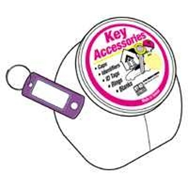 Hy-Ko KT138 Key Identification Tag, Plastic, 75/PK