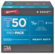 Arrow T50 Series 505IP Staple, 3/8 in W Crown, 5/16 in L Leg