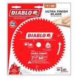 Diablo D0760X Circular Saw Blade, 7-1/4 in Dia, 5/8 in Arbor, 60-Teeth, TiCo Cutting Edge