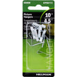 HILLMAN Zinc Silver Conventional Picture Hanger 10 lb 8 pk, Pack of 10